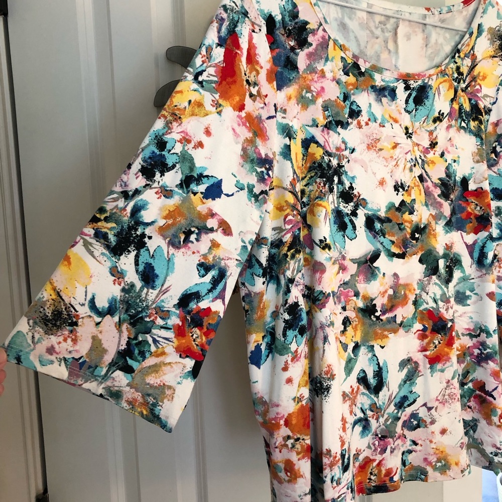 Pullover Blouse Top, Size L